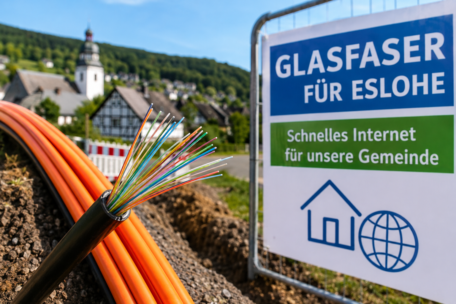 Glasfaserausbau in Eslohe: Auch Salwey profitiert vom Förderprogramm